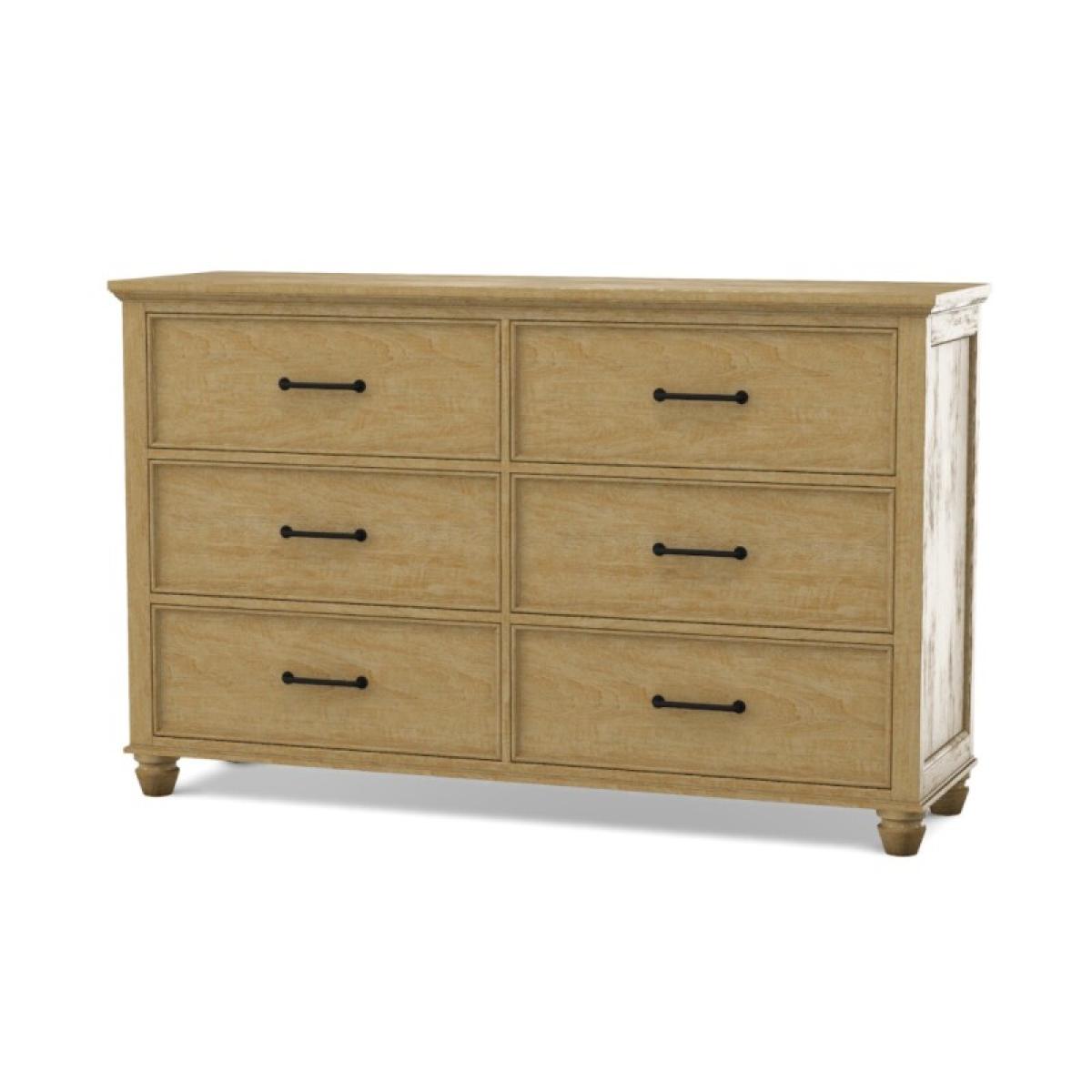 Vista Bedroom 6-Drawer Dresser - Image 7