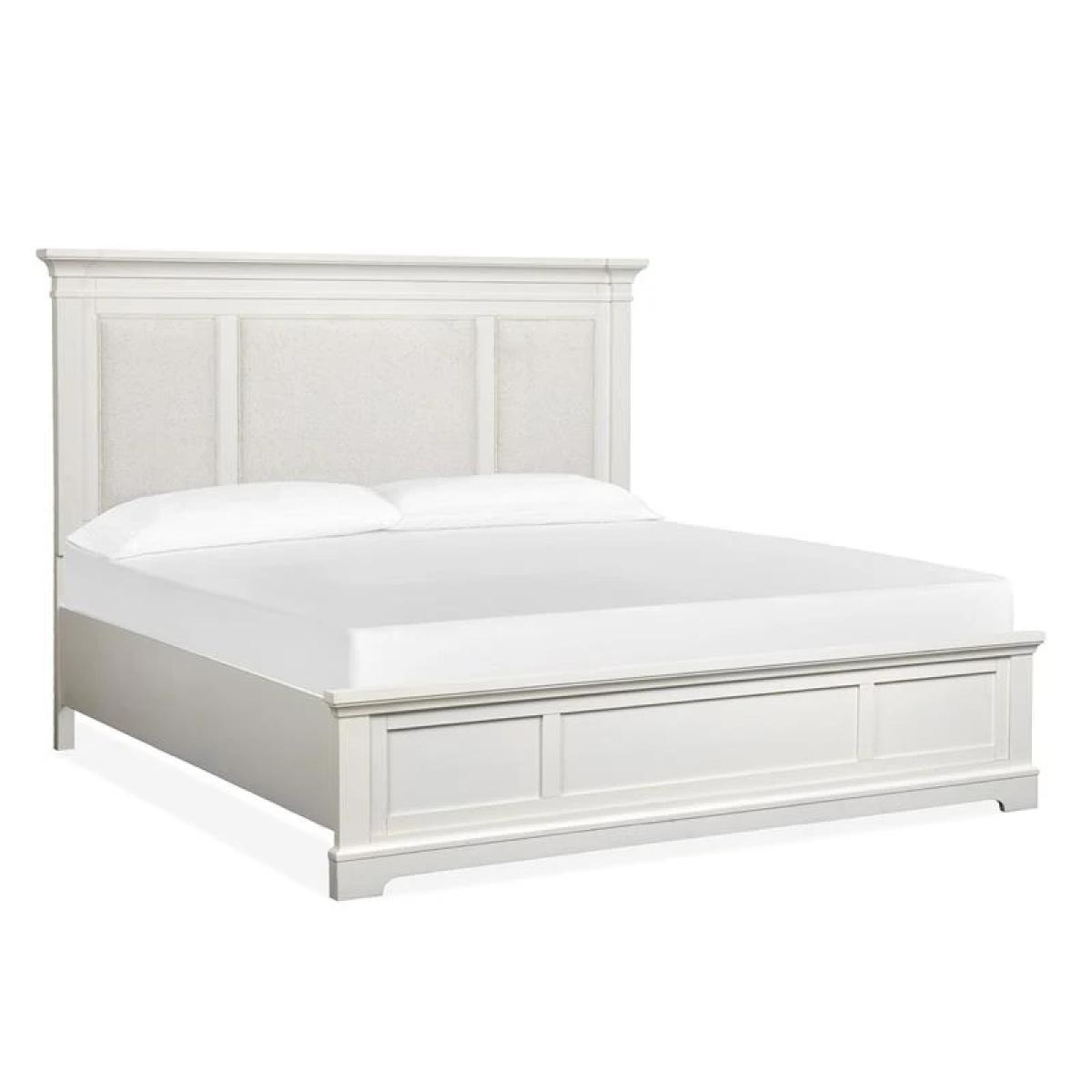 Kingston B6407-55 Complete Queen Panel Bed w/Upholstered Headboard - Image 3