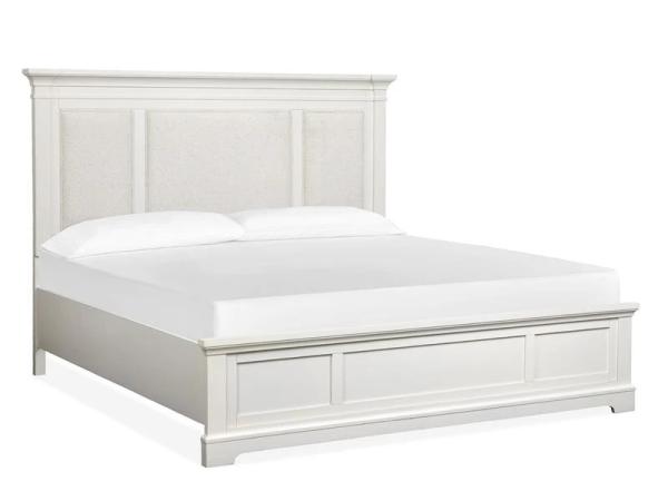 Kingston B6407-55 Complete Queen Panel Bed w/Upholstered Headboard - Image 3