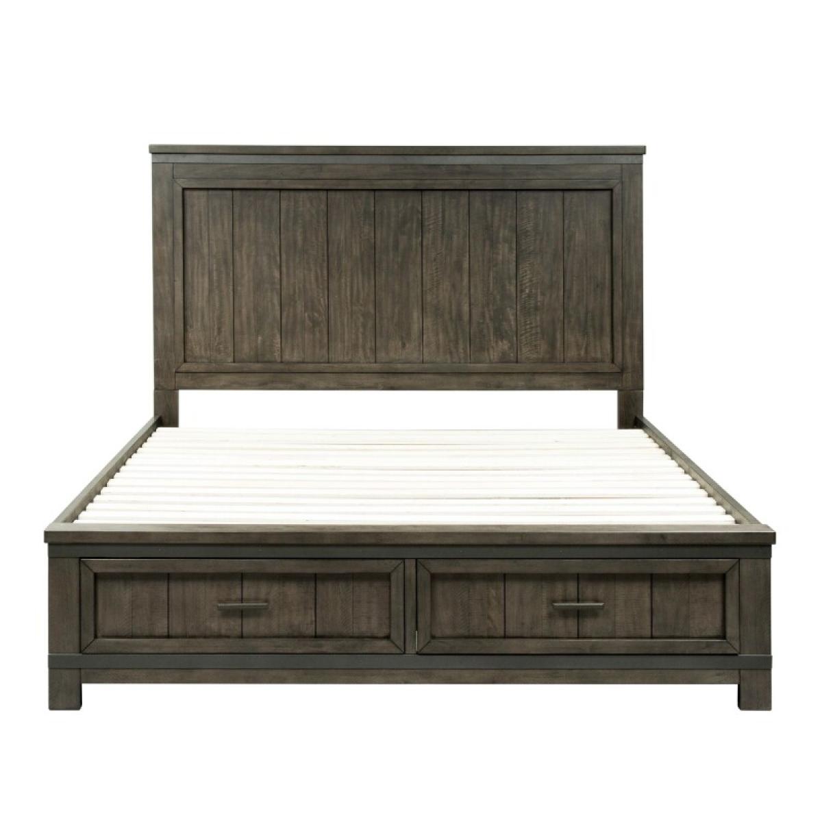 Thornwood Hills King Two Sided Storage Bed, Dresser & Mirror, Night Stand - Image 4