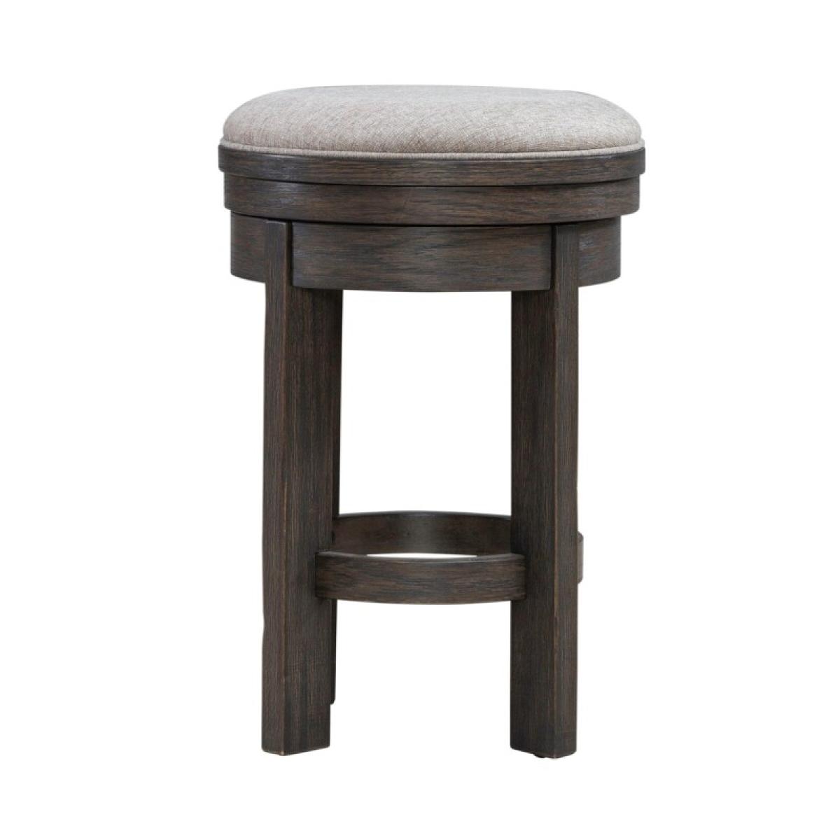 Lennox Hill Uph Swivel Console Stool - Image 3