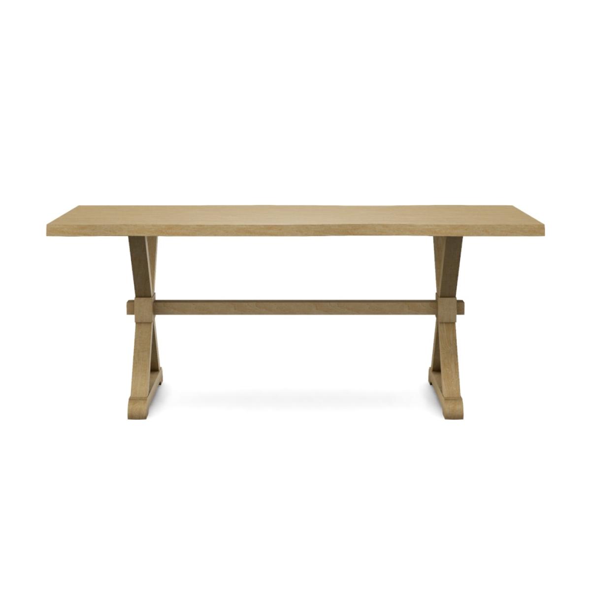 Farmhouse Live Edge Table Top w/ Farmhouse Trestle Base - T-3872TB - Image 23