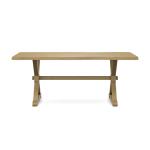 Farmhouse Live Edge Table Top w/ Farmhouse Trestle Base - T-3872TB - Image 23