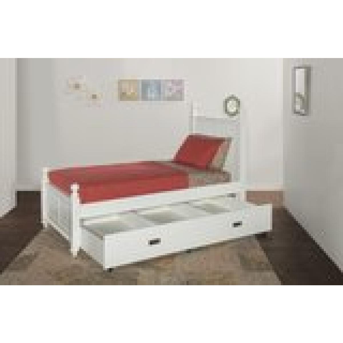 Tykes Bedroom - Pure White Cottage Twin Bed - BD08-201THN - Image 5