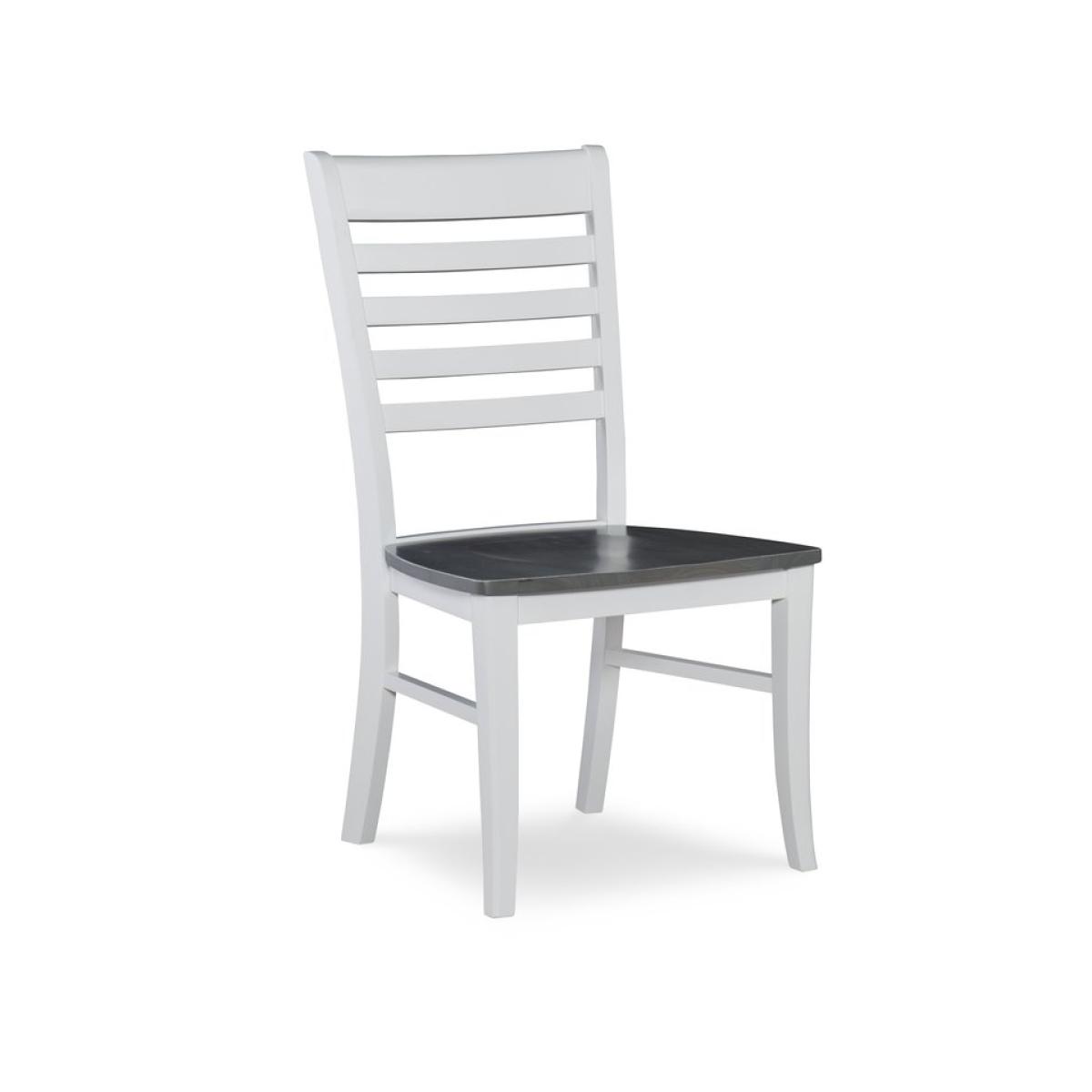 Cosmopolitan Collection - Roma Chair in Heather Gray & White - Image 2