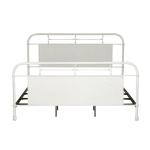 King Metal Bed - Antique White - Image 3