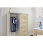 Miramar Woven Mirrored Door Chest - Image 7