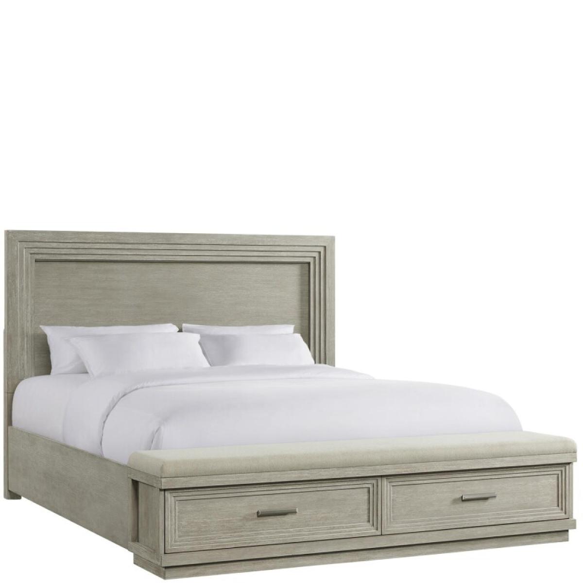 Cascade Dovetail Queen Illuminated Panel Upholstered Storage Bed - Image 3