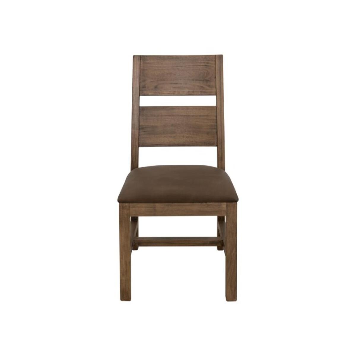Natural Teca Wooden Chair - Image 4