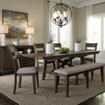 Double Bridge 6 Piece Trestle Table Set