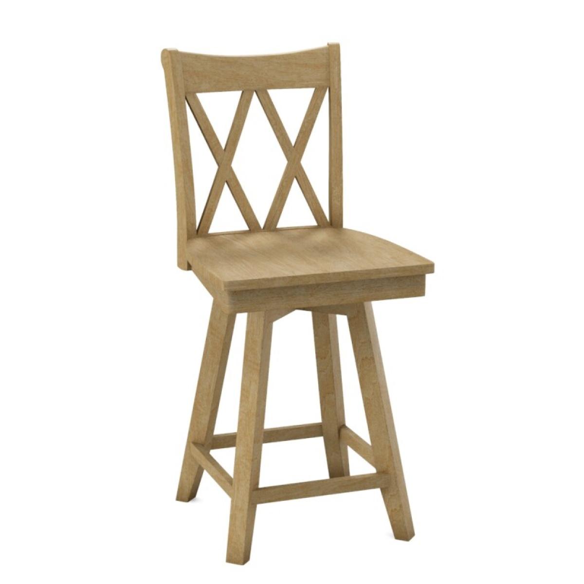 24'' XX Back Swivel Counter Stool - Image 3