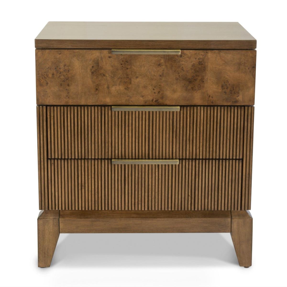 Manhattan Valley 3 Drawer Nightstand W/ Power And Usb A + C - Image 4