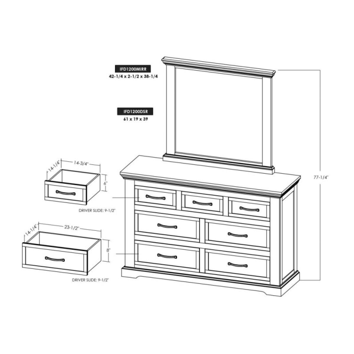 7 Drawer Dresser - Madeira - Image 8