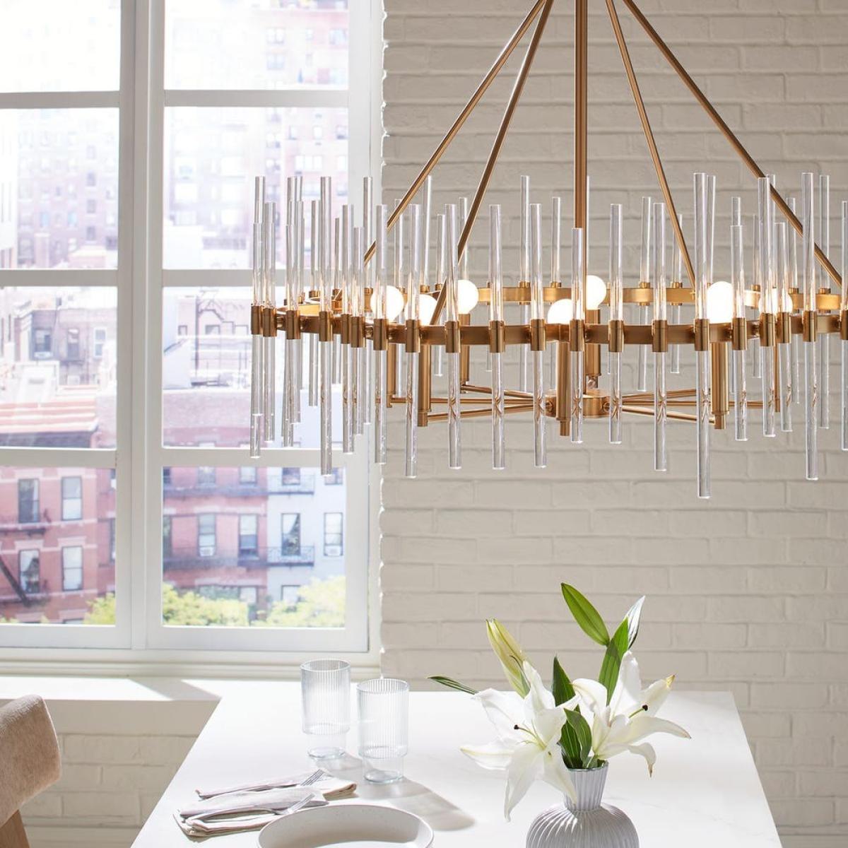 Crystal Stick, 8 Lt Chandelier - Image 4