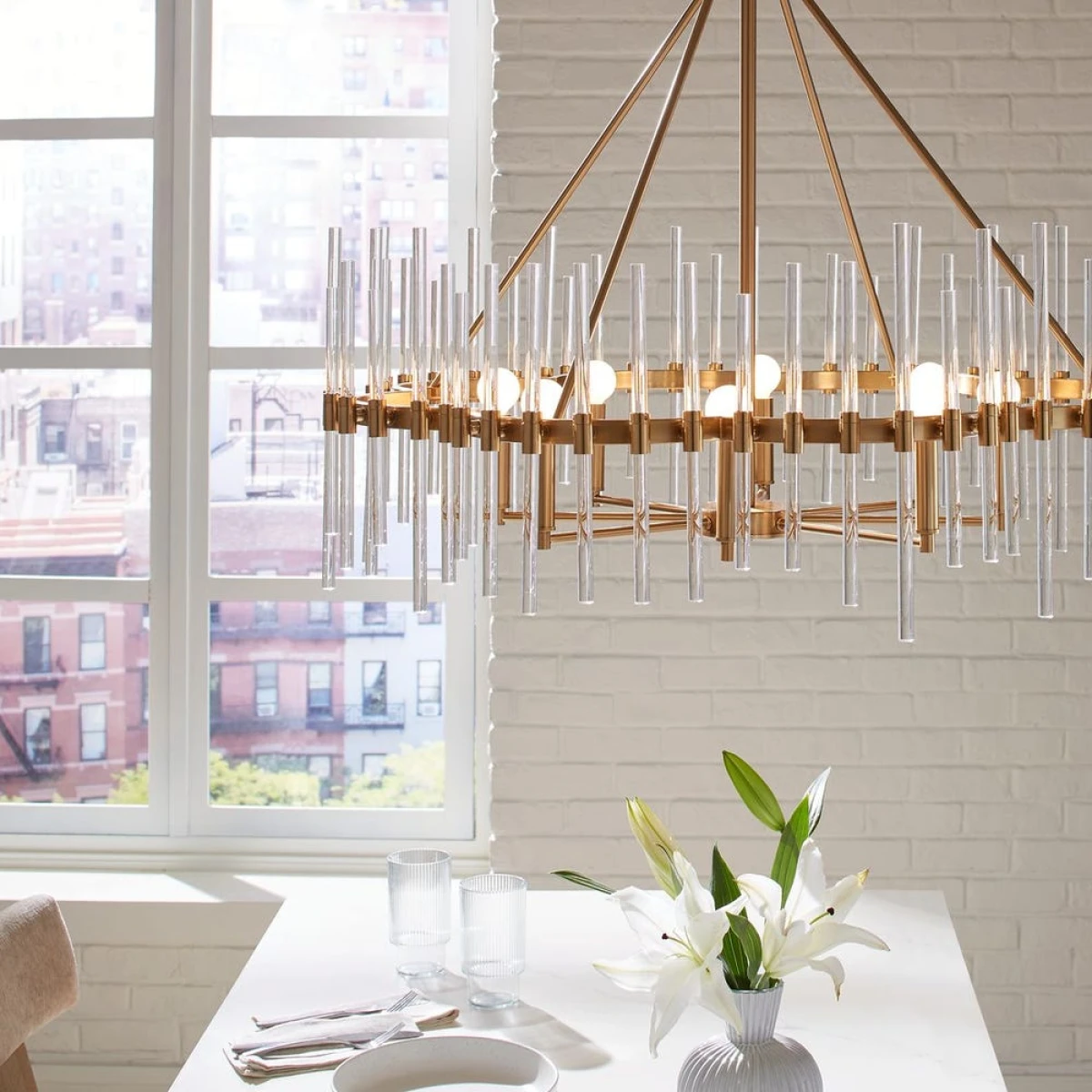 Crystal Stick, 8 Lt Chandelier - Image 3