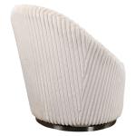 Crue Swivel Chair, Ivory - Image 5