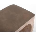 Balam Wooden bench with a cushioned seat and open storage underneath - Image 8