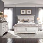 King California Panel Bed, Dresser & Mirror, Night Stand