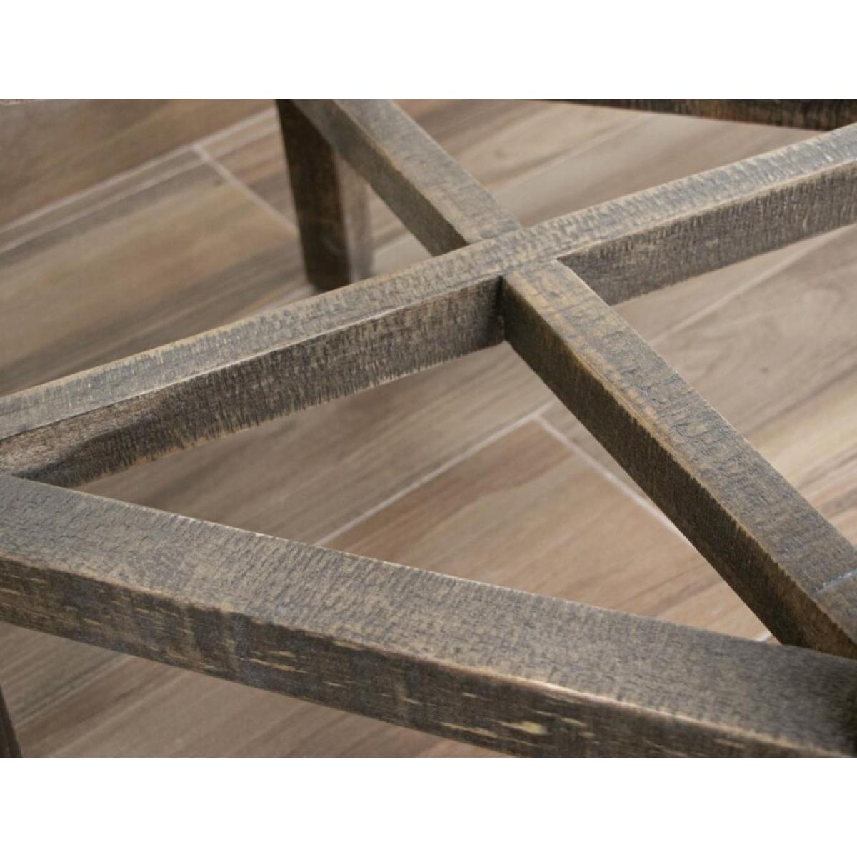 30" Wooden Stool - Loft Brown - Image 4