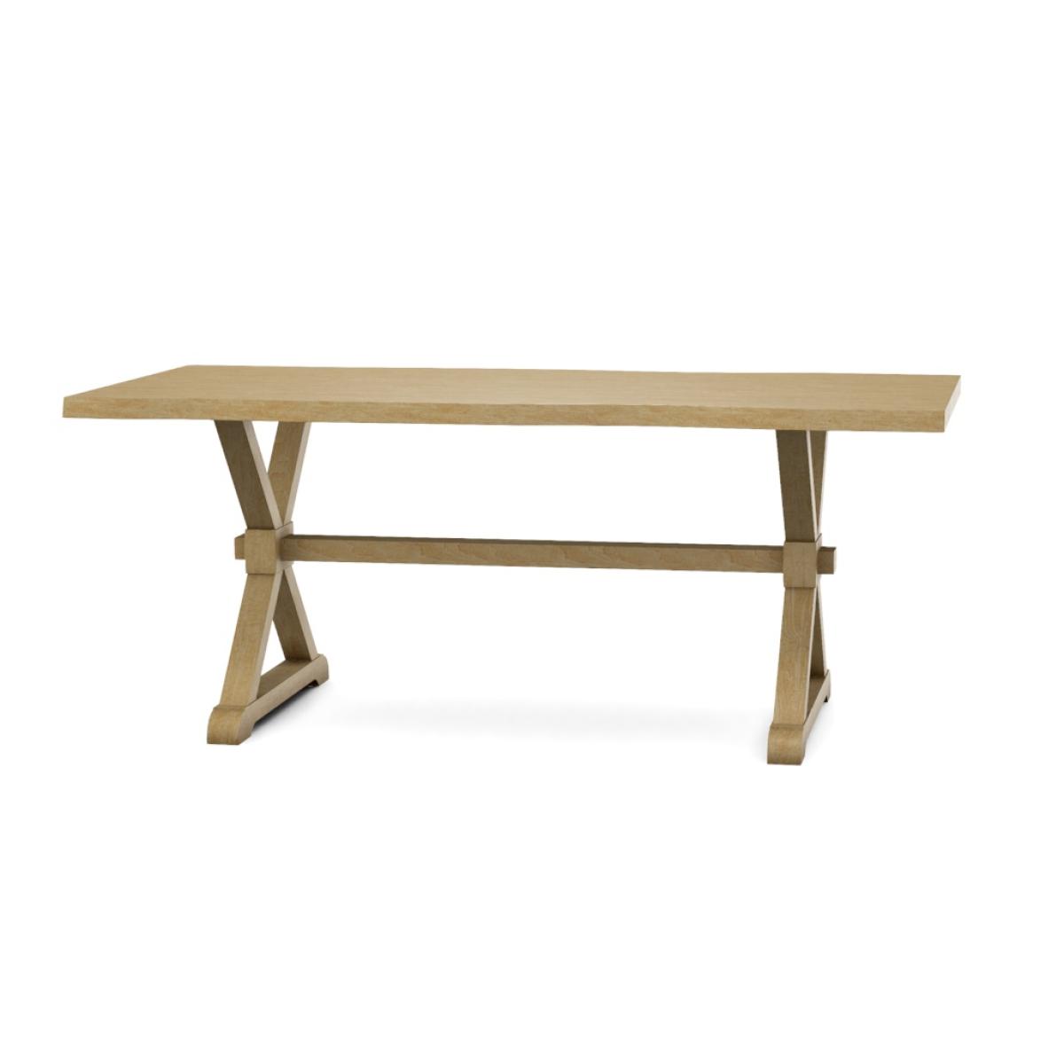 Farmhouse Live Edge Table Top w/ Farmhouse Trestle Base - T-3872TB - Image 24