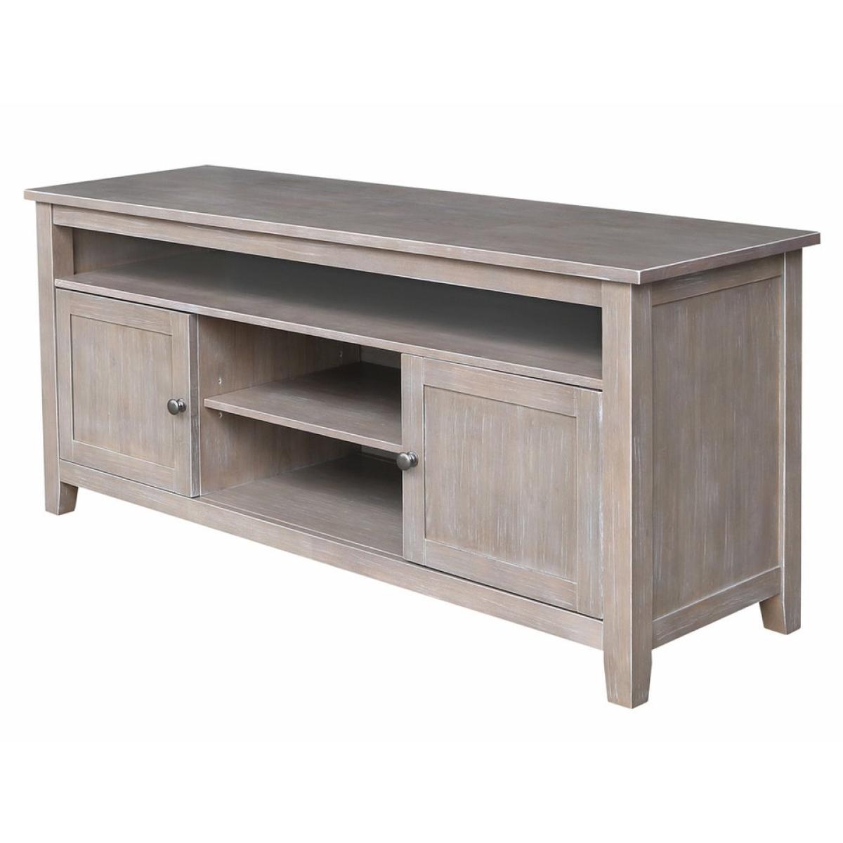 Destinations Collection - Sturbridge TV Stand in Taupe Gray - Image 2