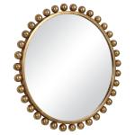 Cyra Round Mirror, Gold - Image 5