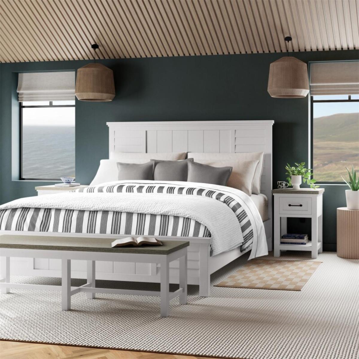 Cora King Louver Bed - Image 2