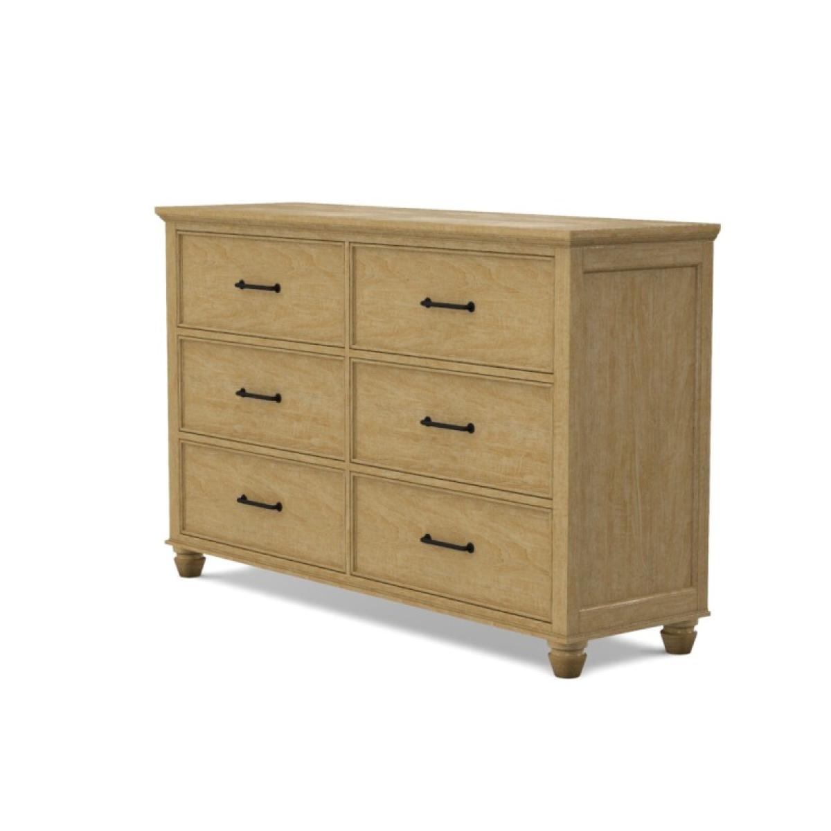 Vista Bedroom 6-Drawer Dresser - Image 10