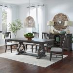 5 Piece Trestle Table Set