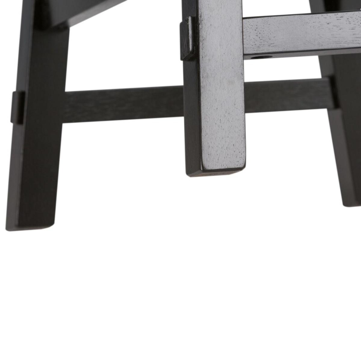 Creations 24 Inch Sawhorse Counter Stool - Black (RTA) - Image 7