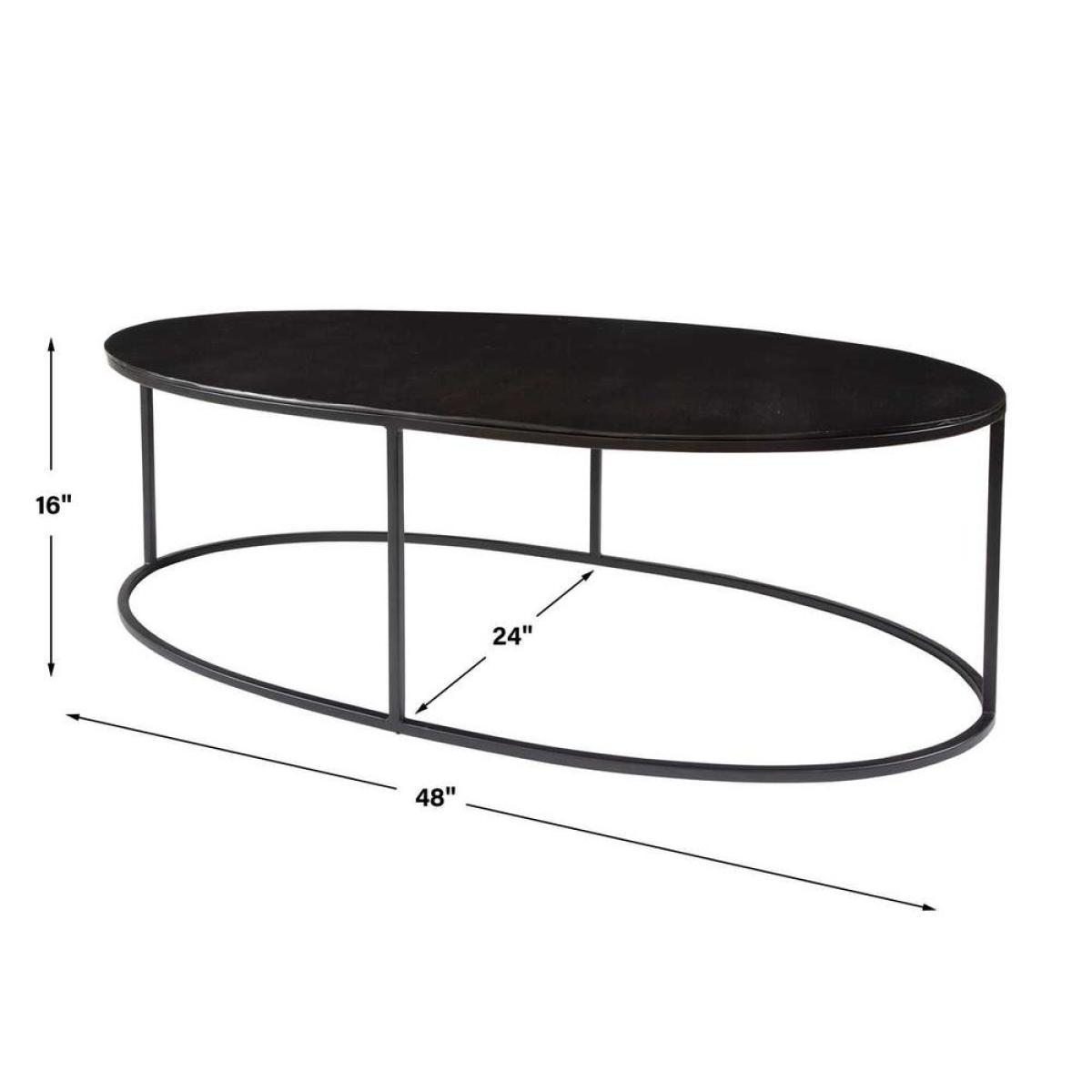 Coreene Oval Coffee Table - Image 7