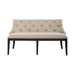 Americana Farmhouse Uph Shelter Dining Bench- Black - Image 4