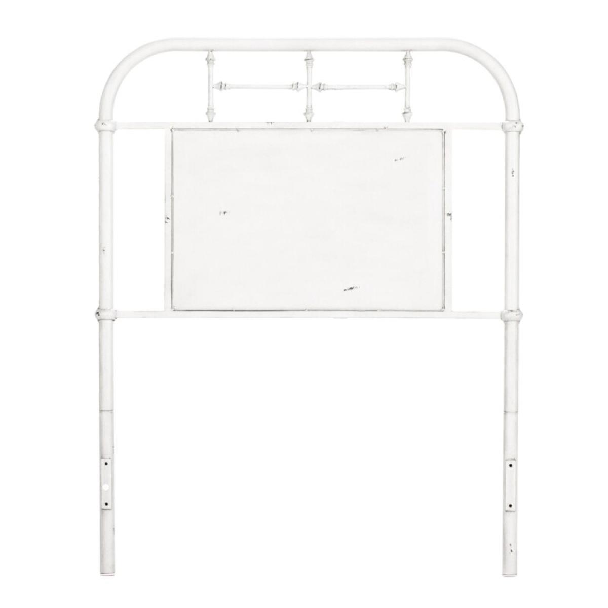 Vintage Series Twin Metal Headboard - Antique White - Image 3