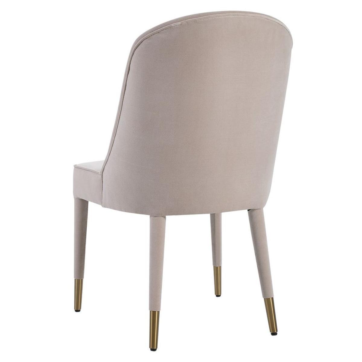 Brie Armless Chair, Champagne, 2 Per Box, Priced Each - Image 9