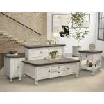 2 Drawer 2 Door Sofa Table - Stone - Image 4