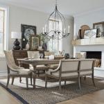 Americana Farmhouse 6 Piece Leg Table Set