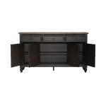 Americana Farmhouse Hall Buffet- Black - Image 7