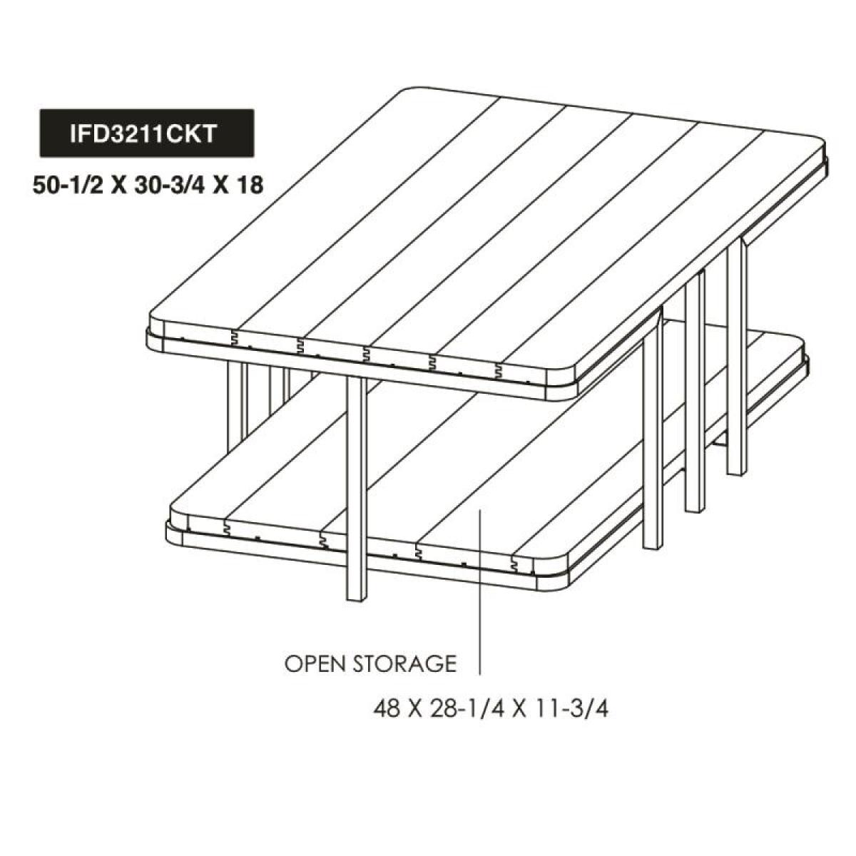 Metal Base Cocktail Table - Onix - Image 6