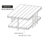 Metal Base Cocktail Table - Onix - Image 6