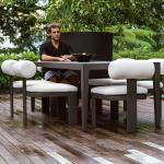 Bolster Back Outdoor Dining Chair - Image 12
