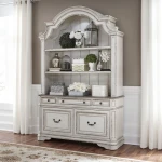 Magnolia Manor Opt Credenza & Hutch