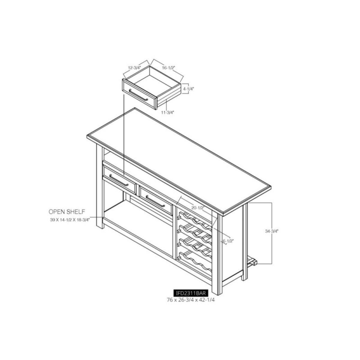 2 Drawer Bar - Novus Lodge - Image 8
