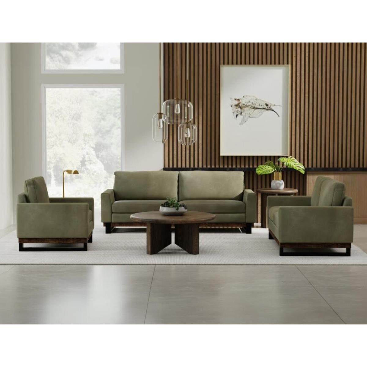 Metal & Wood Base, Loveseat - Blackburn - Image 5