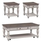Magnolia Manor 3 Piece Set (1-Cocktail 2-End Tables) - Image 3