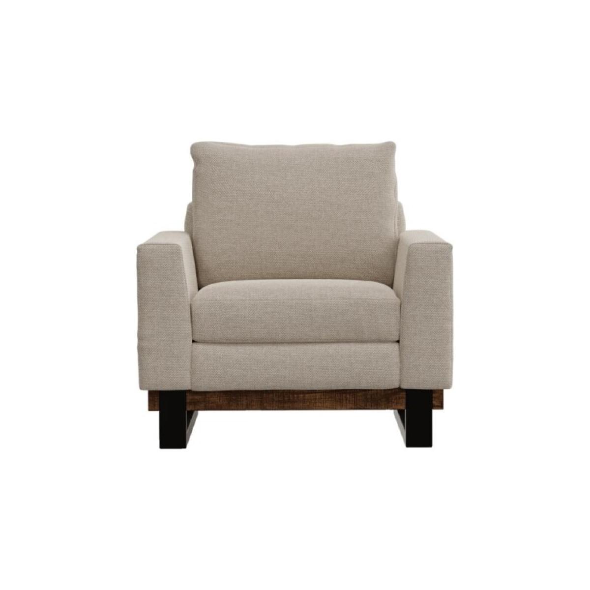 Metal & Wood Base, Armchair - Blackburn - Image 3