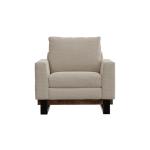 Metal & Wood Base, Armchair - Blackburn - Image 3