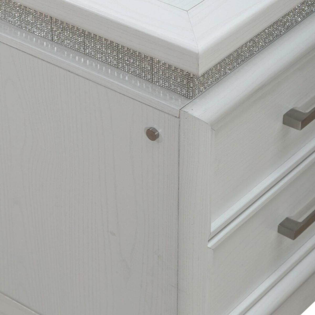 Reflections Nightstand w/ Lights and Charging Station - Image 10