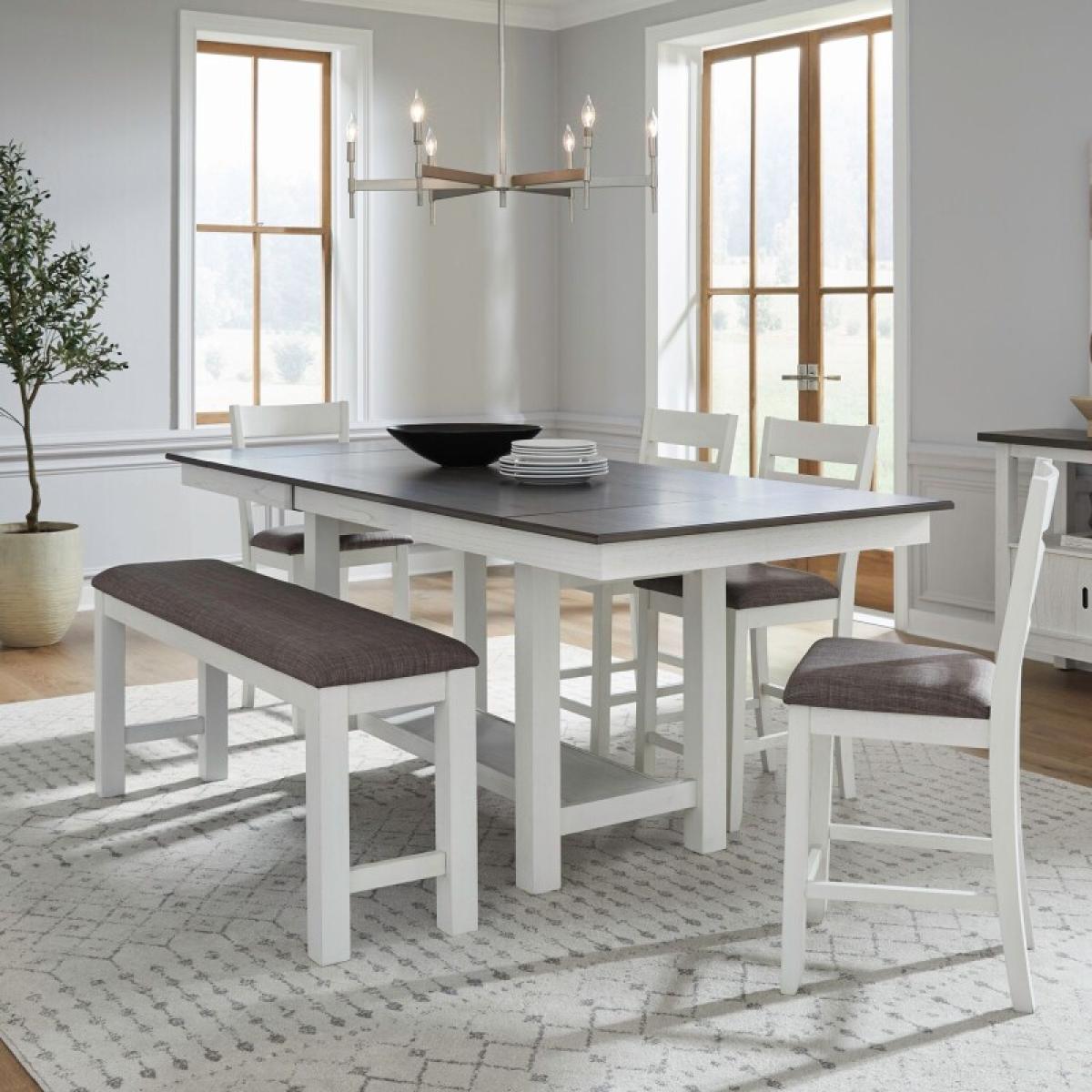 Opt 6 Piece Gathering Trestle Table - Image 2