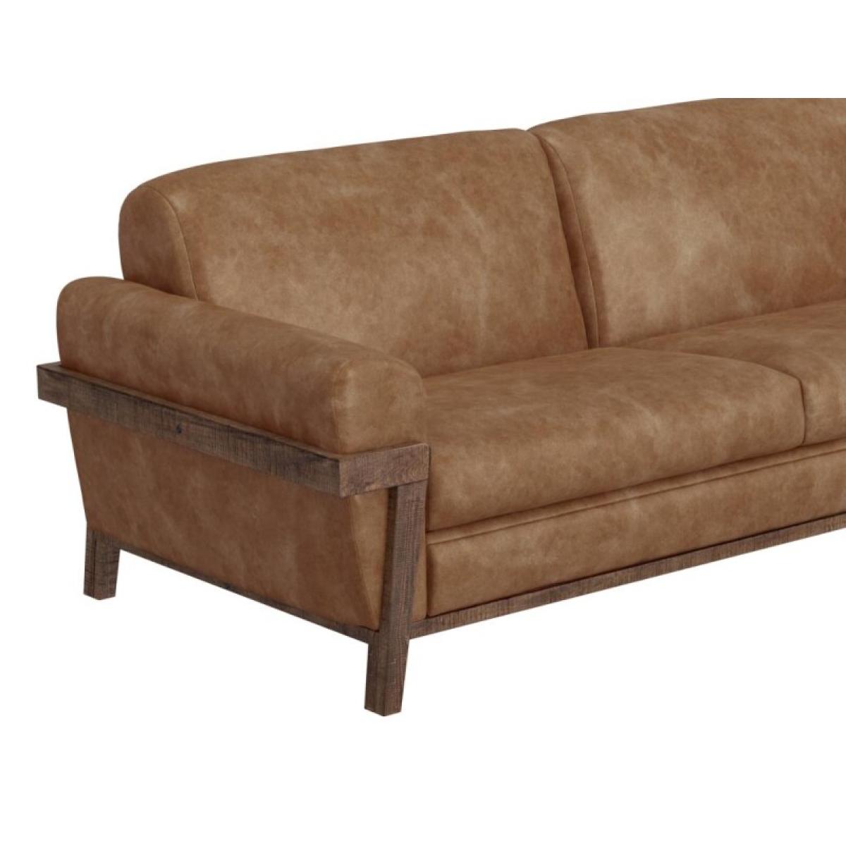 Wooden Frame & Base, Loveseat - Loft Brown - Image 6