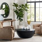 Cyra Round Mirror, Black - Image 9